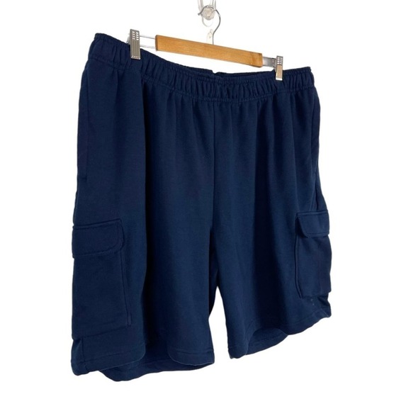 Xersion Mens Mid Rise Quick Dry Cargo Short Drawstring Waist Size 2XL Navy NWOT - Picture 3 of 11